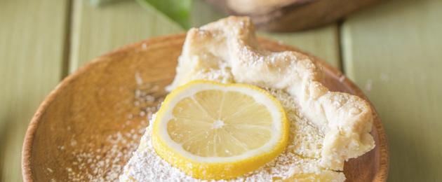 Сладкий пирог лимонный. Лимонный пирог — лучшие рецепты. Как правильно и вкусно приготовить лимонный пирог